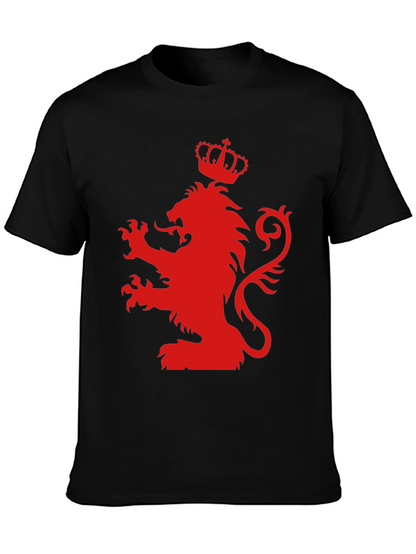 Red Lion Crest Black T-Shirt