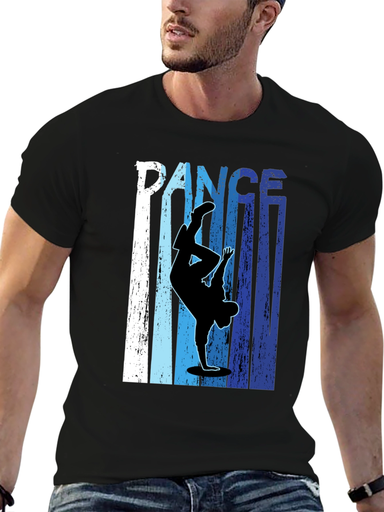 Dance Silhouette Graphic Tee - Cool Urban Style