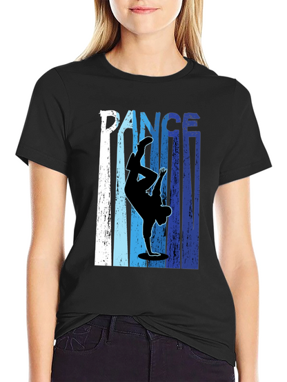 Dance Silhouette Graphic Tee - Cool Urban Style