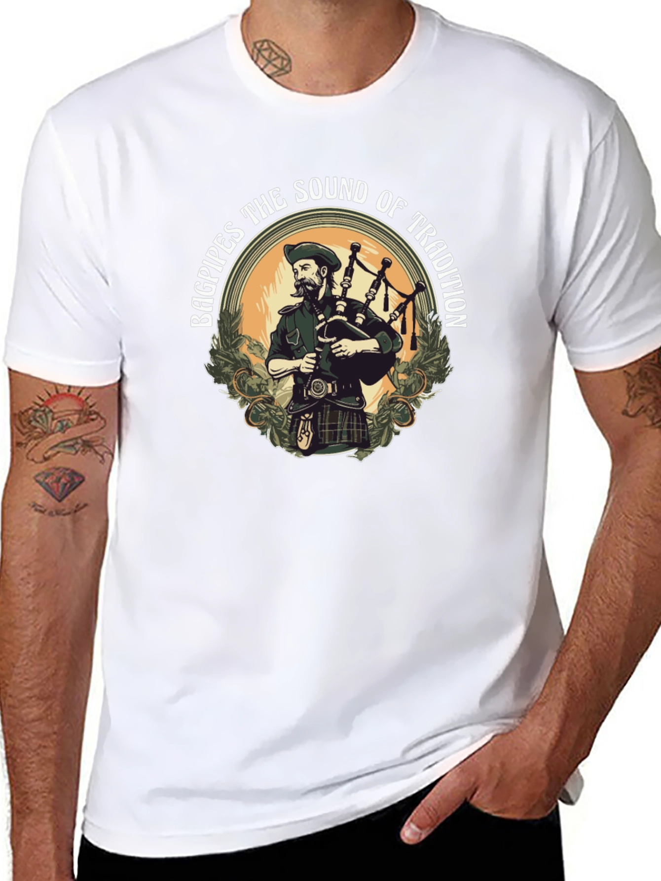 Bagpipes Tradition Tee - Sound of Scotland