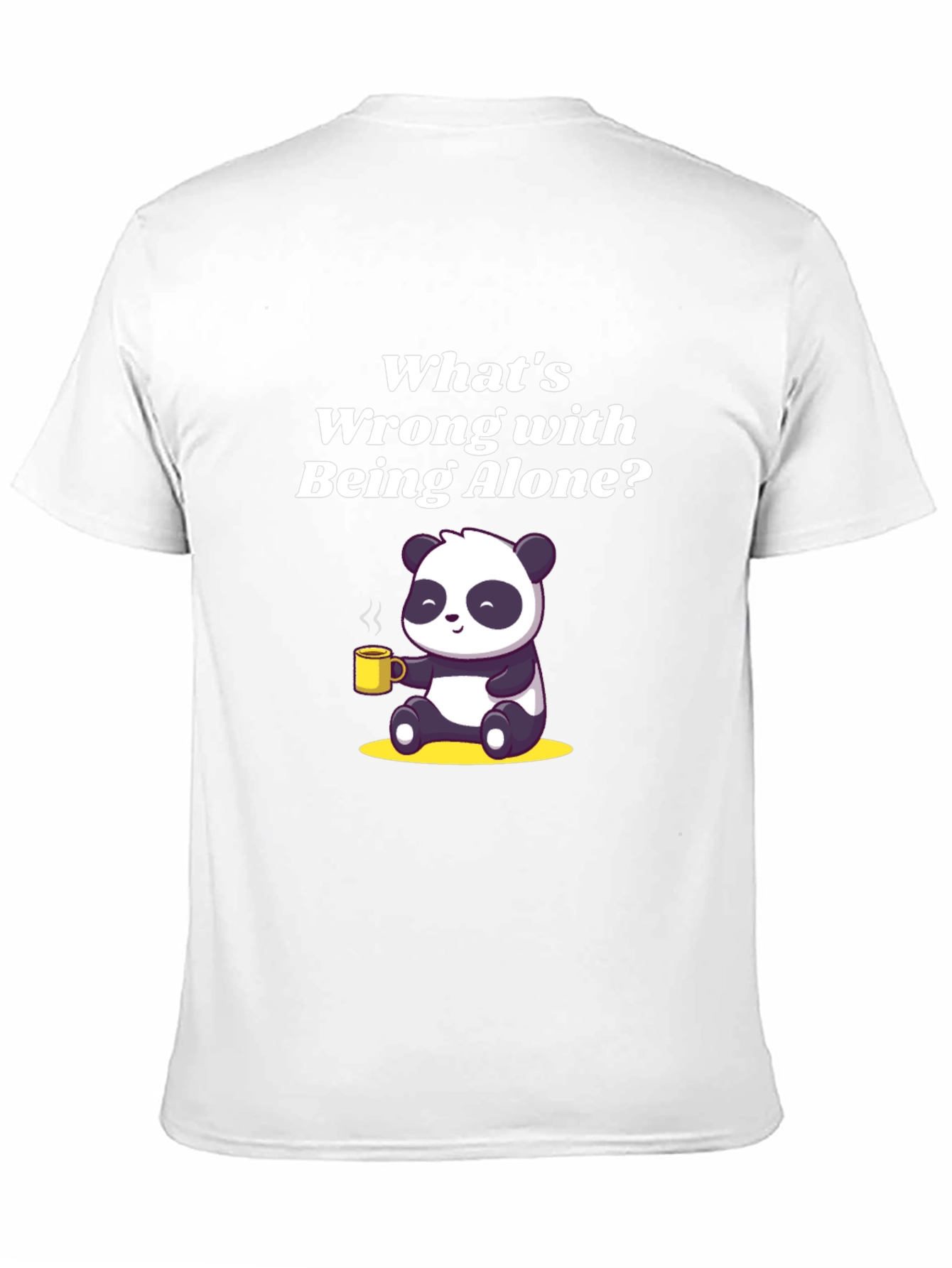 Alone Panda Graphic Tee - Relaxed Fit Black T-Shirt