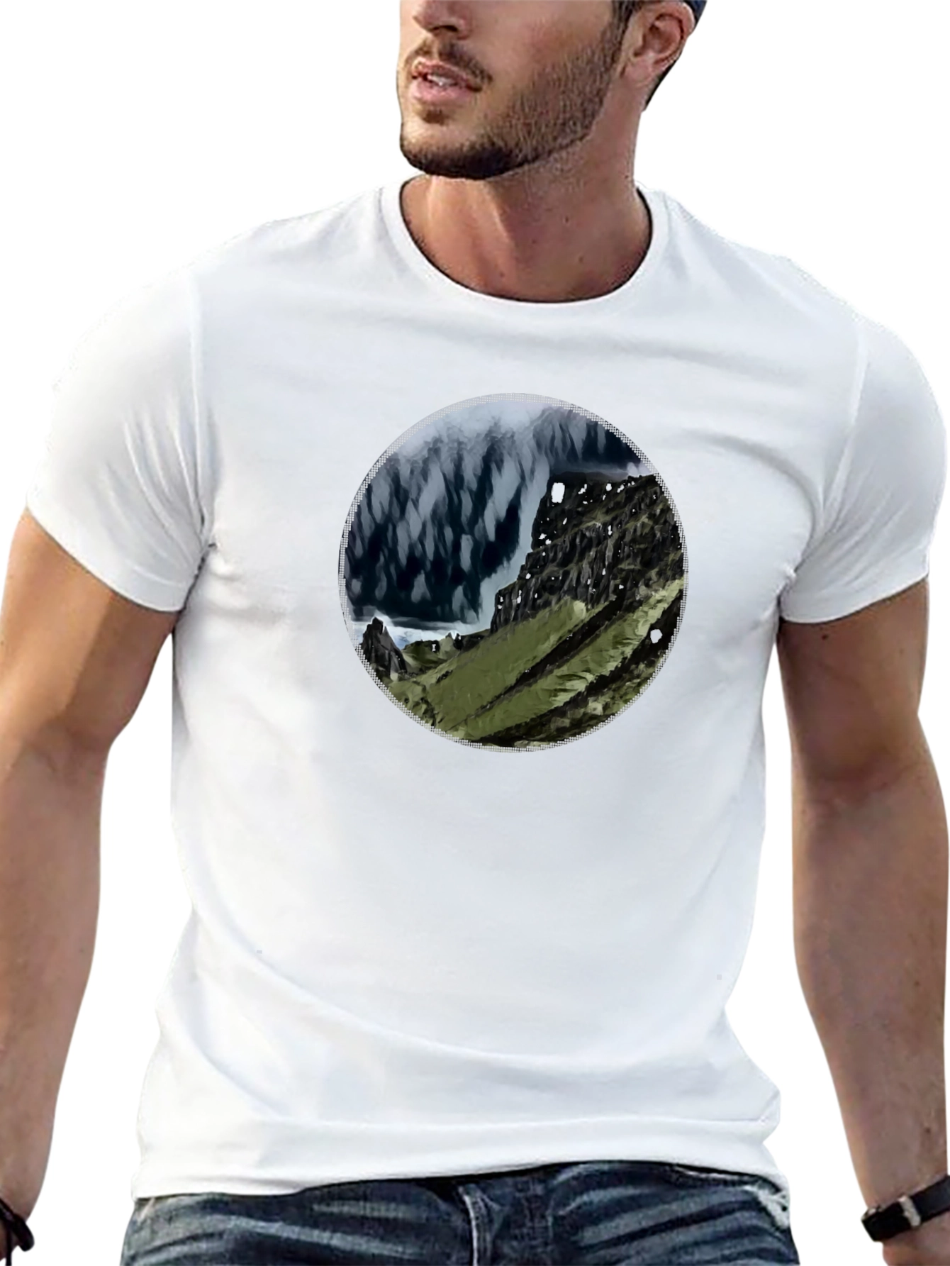 Mountain Vista Graphic Tee - Black