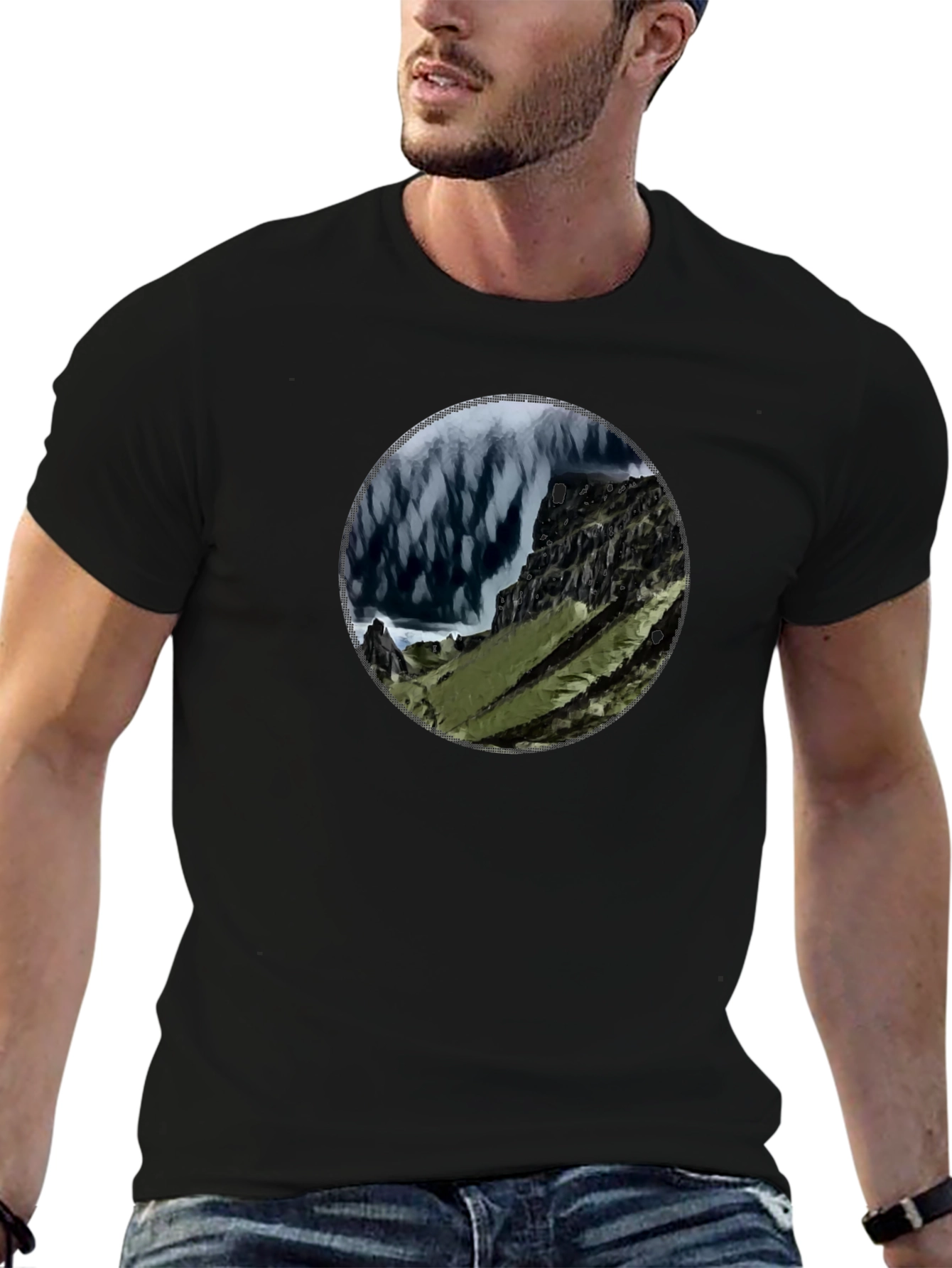 Mountain Vista Graphic Tee - Black