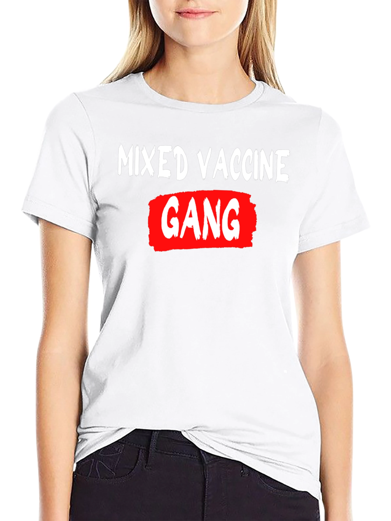 Mixed Vaccine Gang Graphic T-Shirt