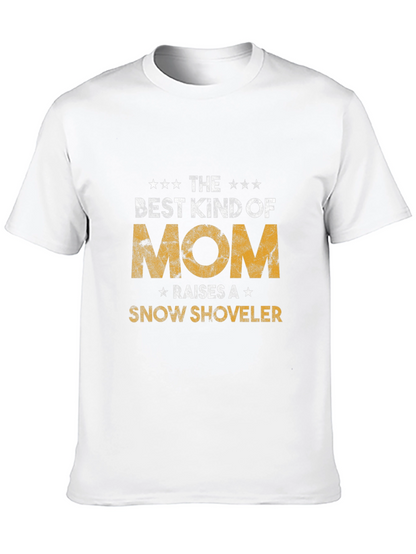 Best Kind of Mom Snow Shoveler Black T-Shirt