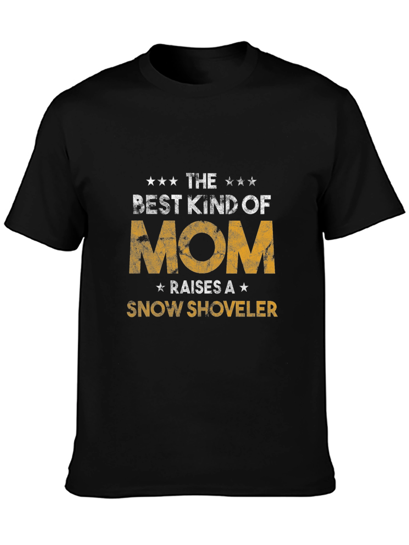 Best Kind of Mom Snow Shoveler Black T-Shirt