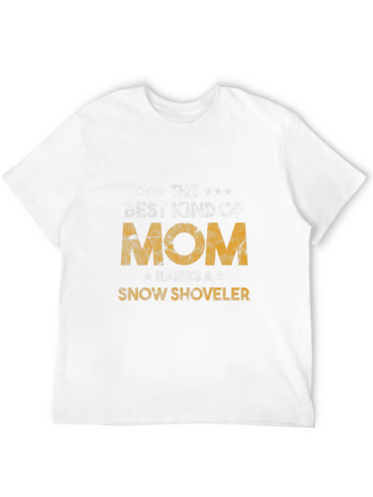 Best Kind of Mom Snow Shoveler Black T-Shirt