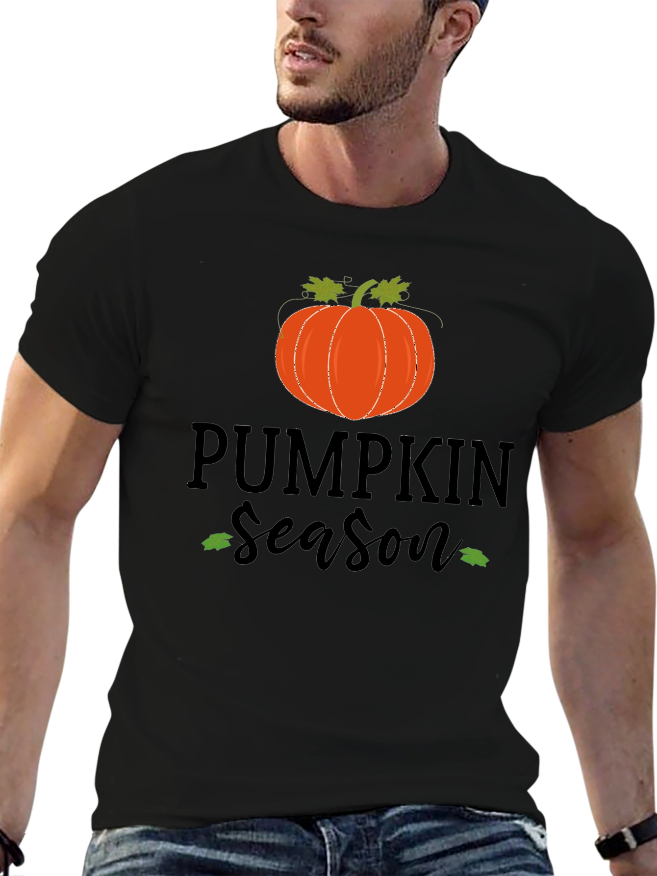 Pumpkin Season Black Graphic Tee