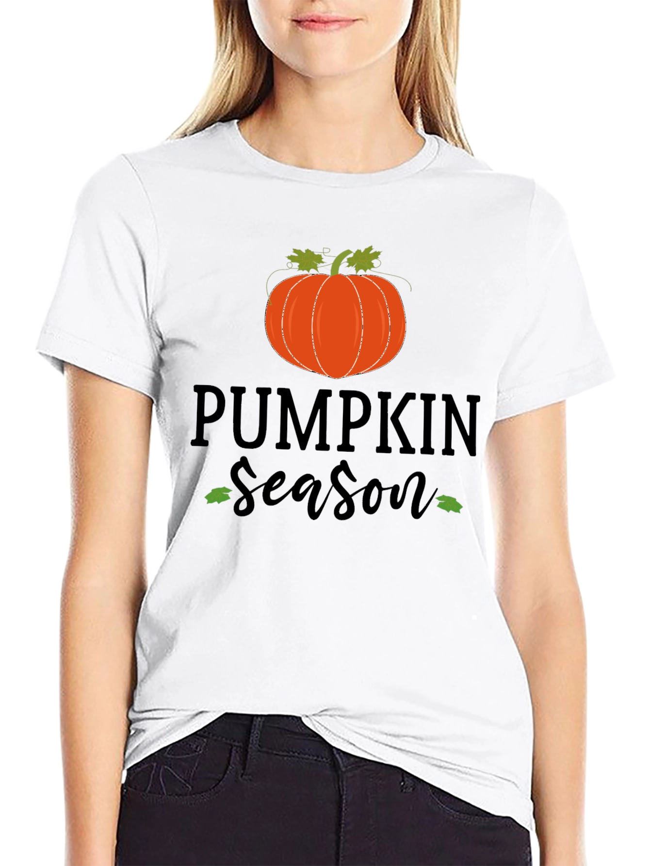 Pumpkin Season Black Graphic Tee