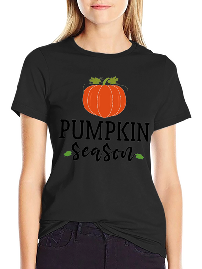 Pumpkin Season Black Graphic Tee