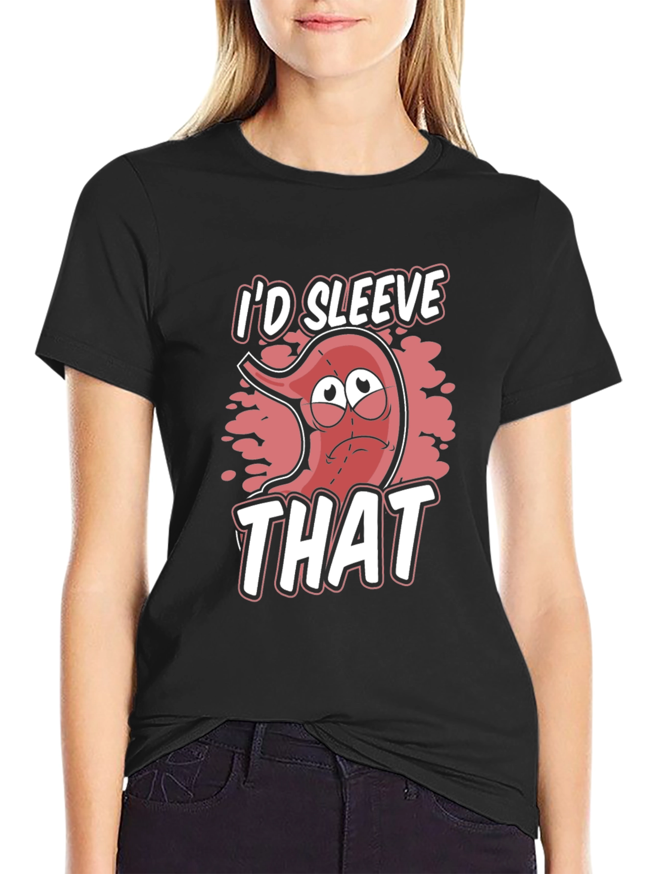 Id Sleeve That T-Shirt Funny Stomach Surgery Tee