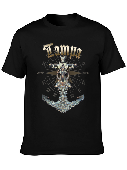 Tampa Nautical Anchor Compass T-Shirt