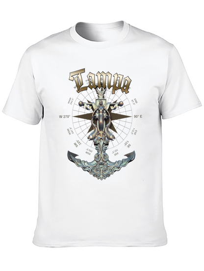 Tampa Nautical Anchor Compass T-Shirt