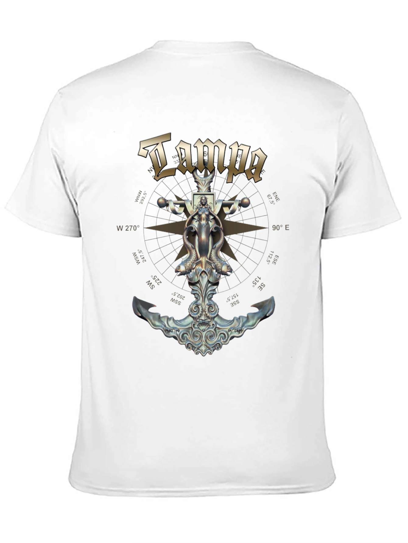 Tampa Nautical Anchor Compass T-Shirt