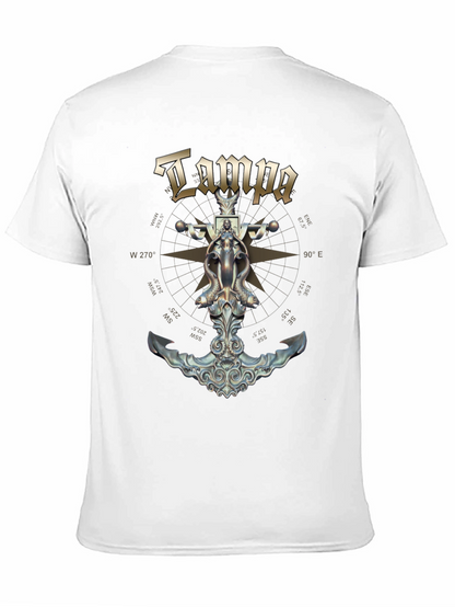 Tampa Nautical Anchor Compass T-Shirt