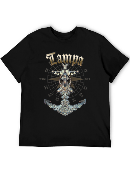 Tampa Nautical Anchor Compass T-Shirt