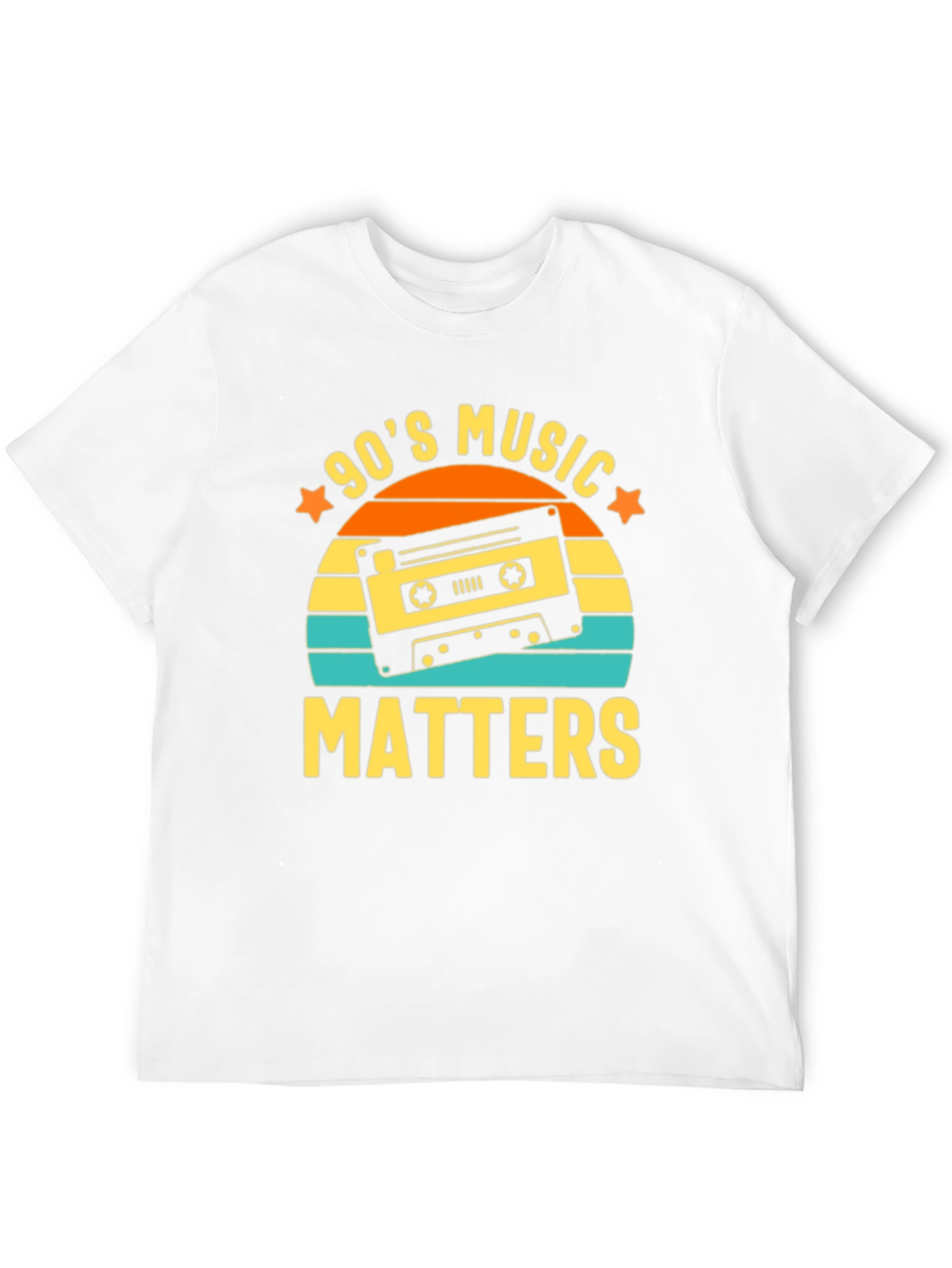 90s Music Matters Retro Cassette Tape Graphic Tee