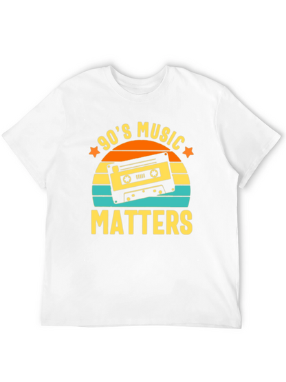 90s Music Matters Retro Cassette Tape Graphic Tee