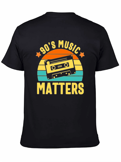 90s Music Matters Retro Cassette Tape Graphic Tee