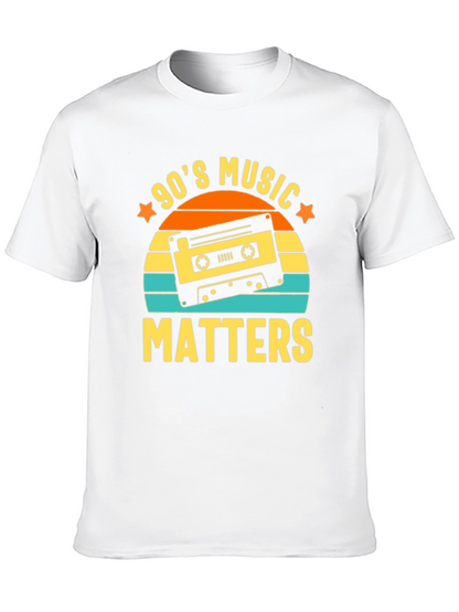 90s Music Matters Retro Cassette Tape Graphic Tee