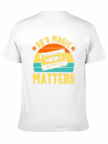 90s Music Matters Retro Cassette Tape Graphic Tee