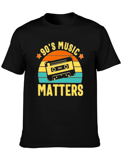 90s Music Matters Retro Cassette Tape Graphic Tee