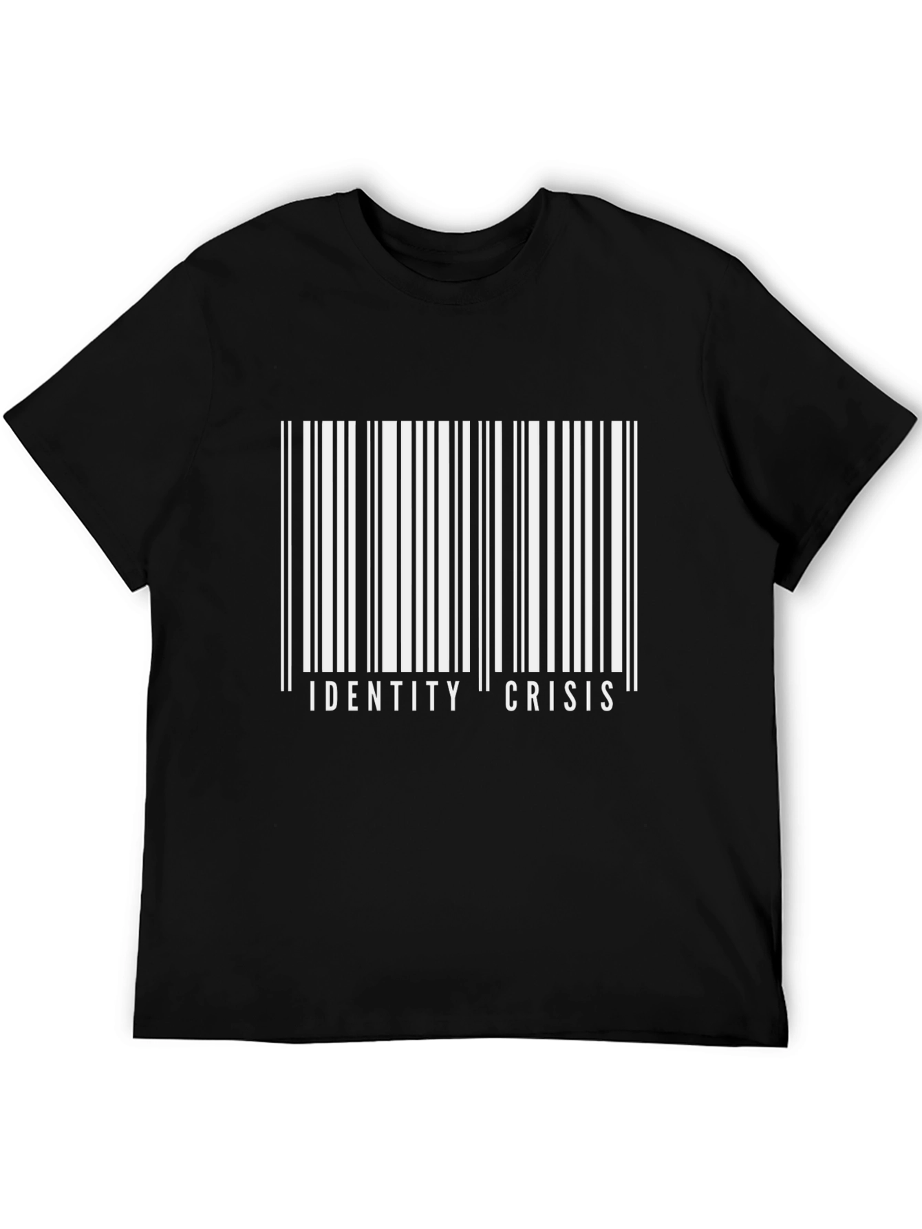 Identity Crisis Barcode T-Shirt - Bold Graphic Tee