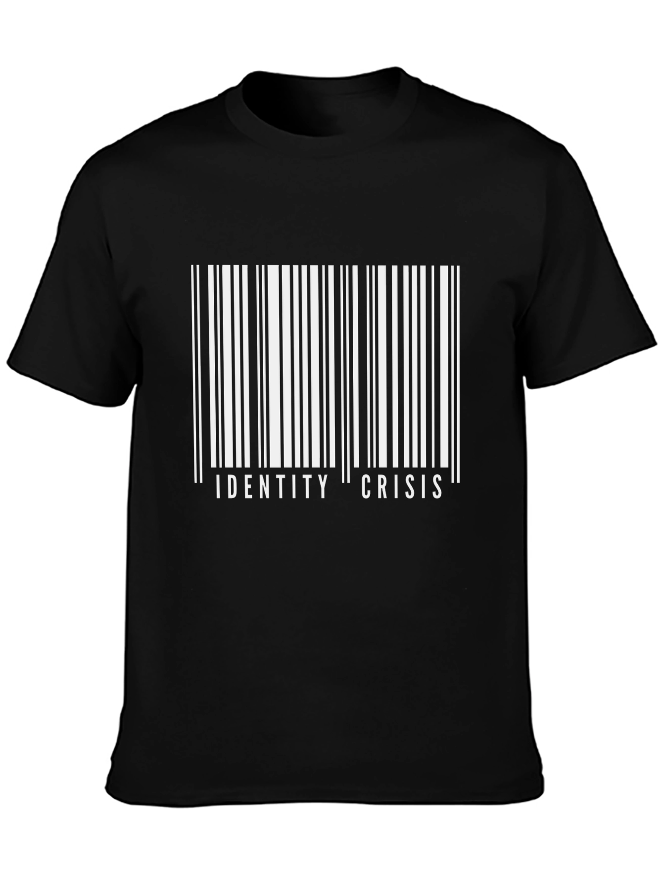 Identity Crisis Barcode T-Shirt - Bold Graphic Tee