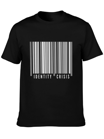Identity Crisis Barcode T-Shirt - Bold Graphic Tee