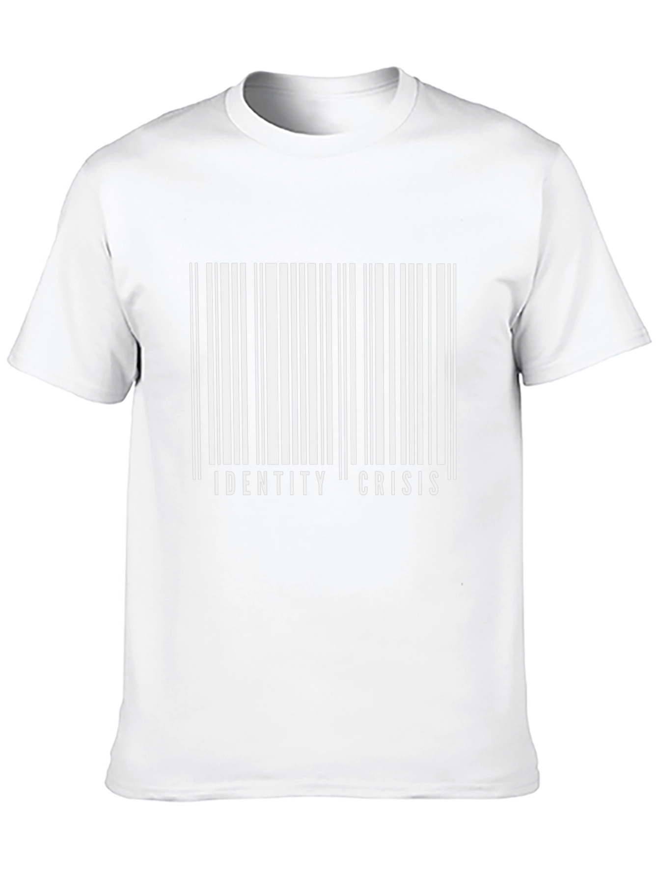 Identity Crisis Barcode T-Shirt - Bold Graphic Tee