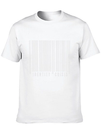 Identity Crisis Barcode T-Shirt - Bold Graphic Tee