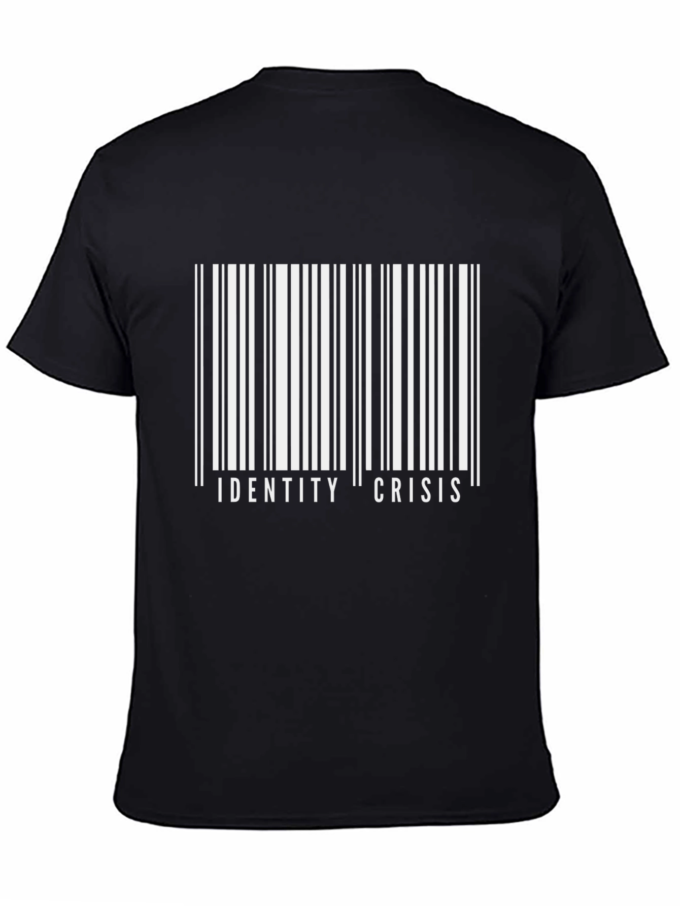 Identity Crisis Barcode T-Shirt - Bold Graphic Tee