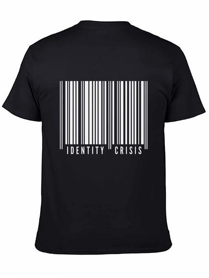 Identity Crisis Barcode T-Shirt - Bold Graphic Tee