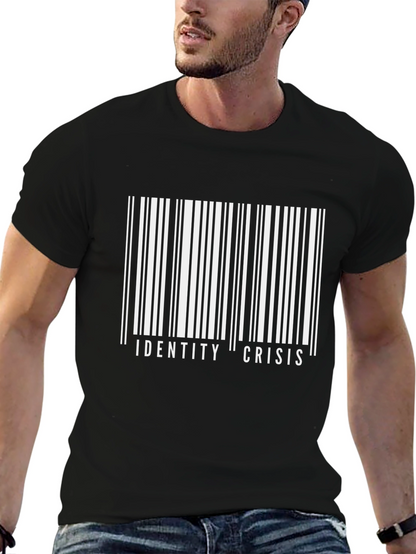 Identity Crisis Barcode T-Shirt - Bold Graphic Tee