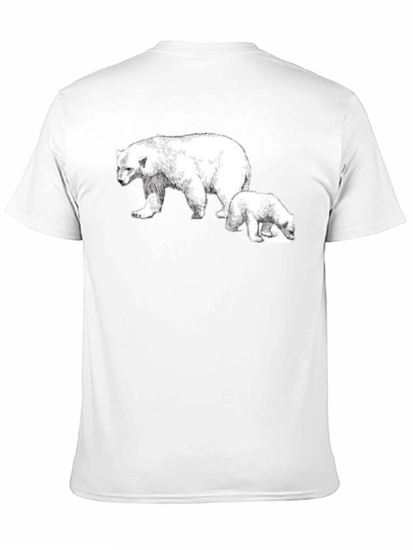 Polar Bear Graphic Tee - Black