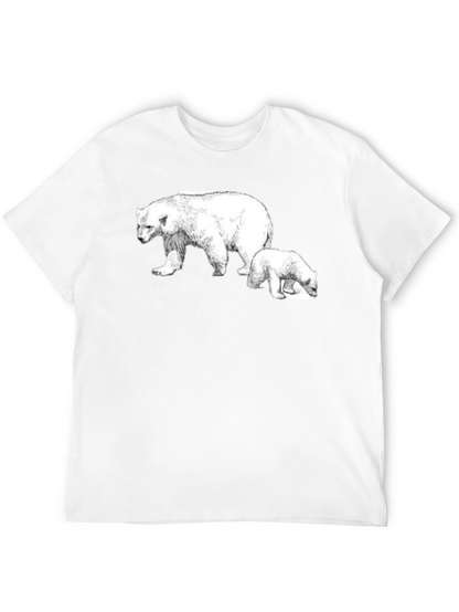Polar Bear Graphic Tee - Black