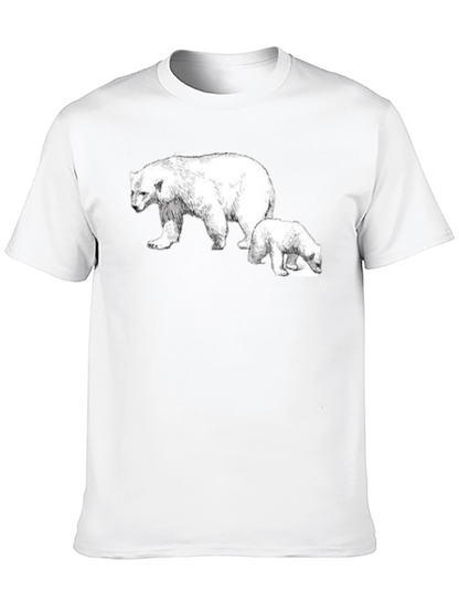 Polar Bear Graphic Tee - Black