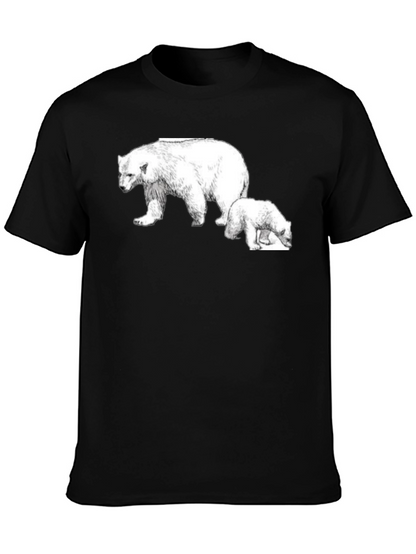 Polar Bear Graphic Tee - Black