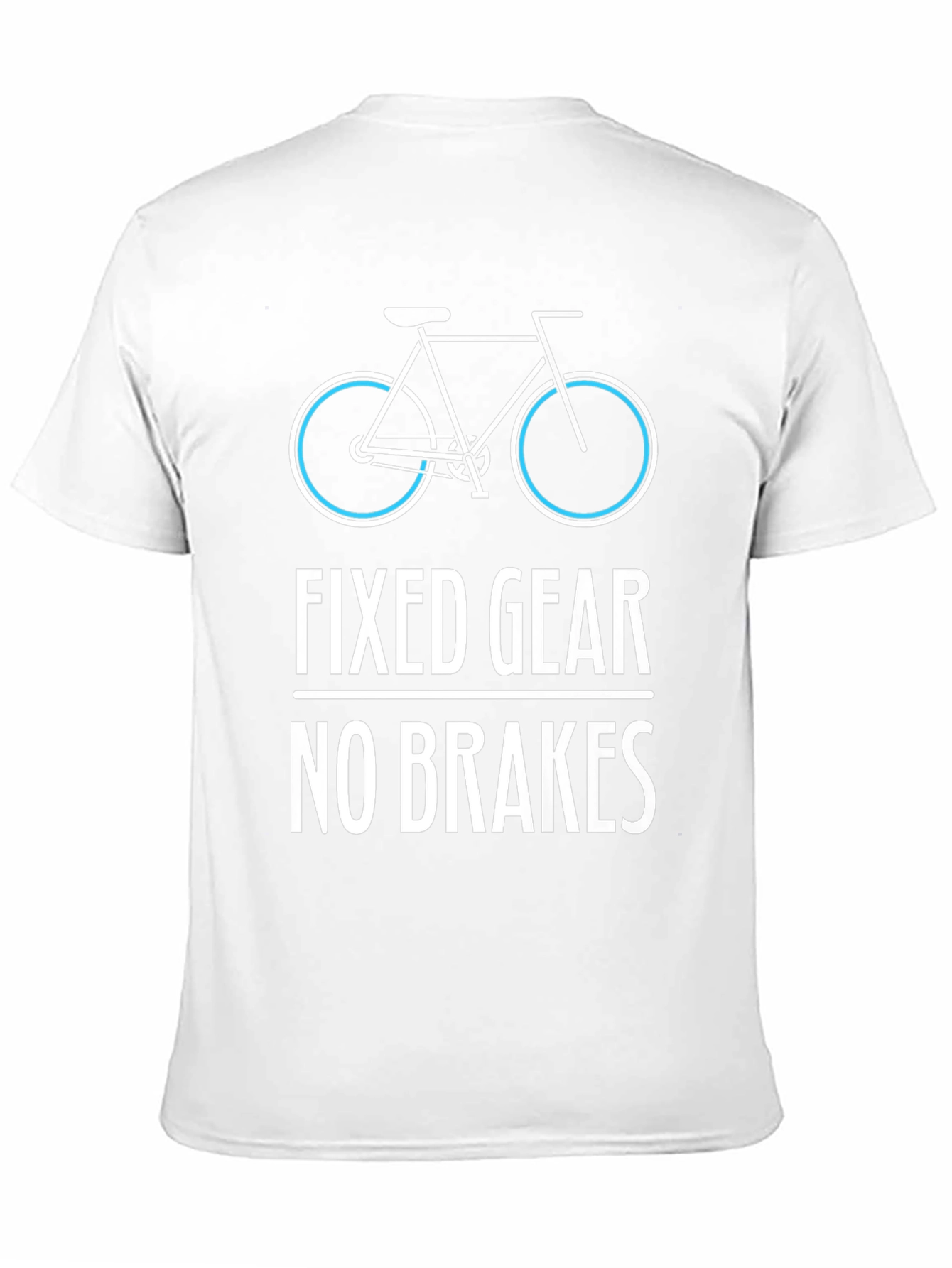 Fixed Gear No Brakes Mens T-Shirt