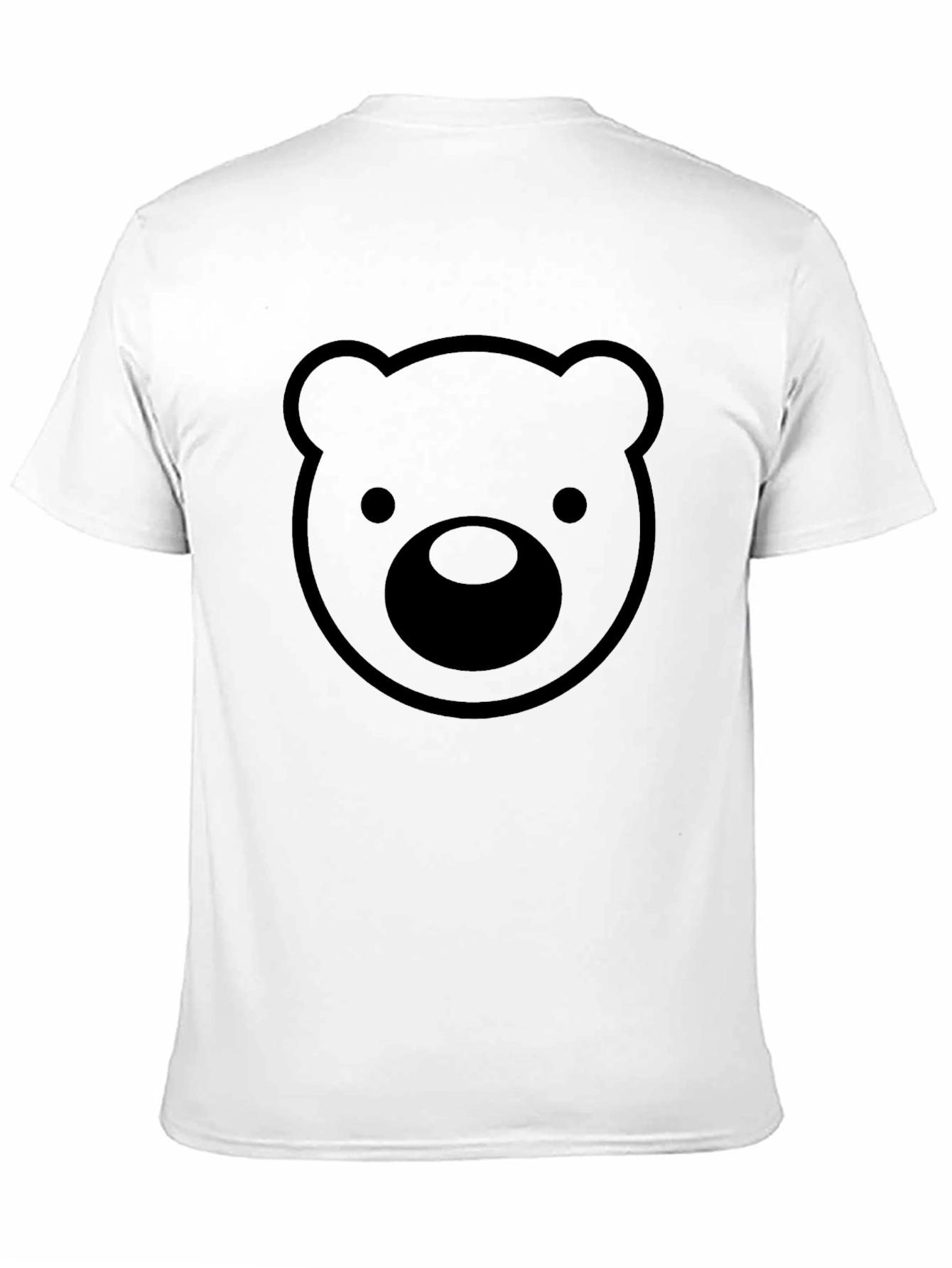 Black Teddy Bear Graphic Tee - Mens Casual T-Shirt
