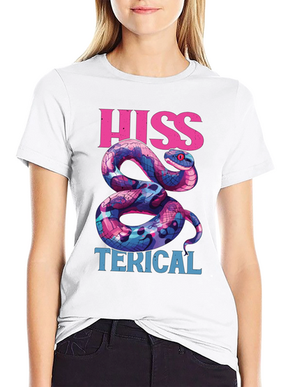 Hiss-terical Snake Graphic Tee - Cool & Funny