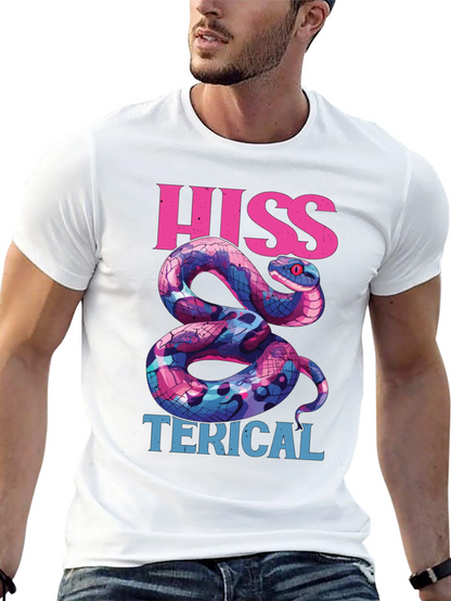 Hiss-terical Snake Graphic Tee - Cool & Funny
