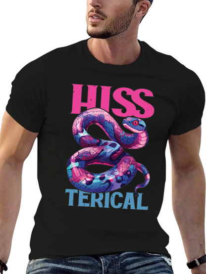 Hiss-terical Snake Graphic Tee - Cool & Funny