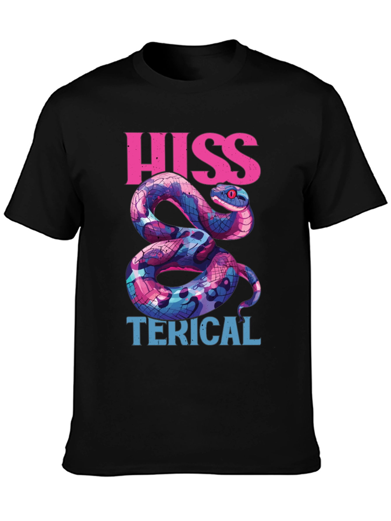 Hiss-terical Snake Graphic Tee - Cool & Funny