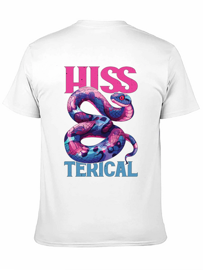 Hiss-terical Snake Graphic Tee - Cool & Funny