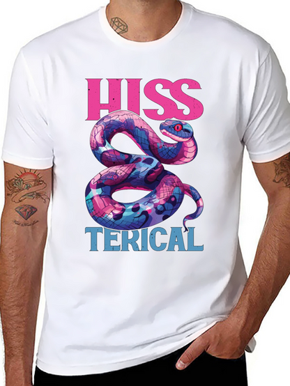 Hiss-terical Snake Graphic Tee - Cool & Funny