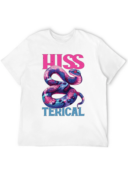 Hiss-terical Snake Graphic Tee - Cool & Funny