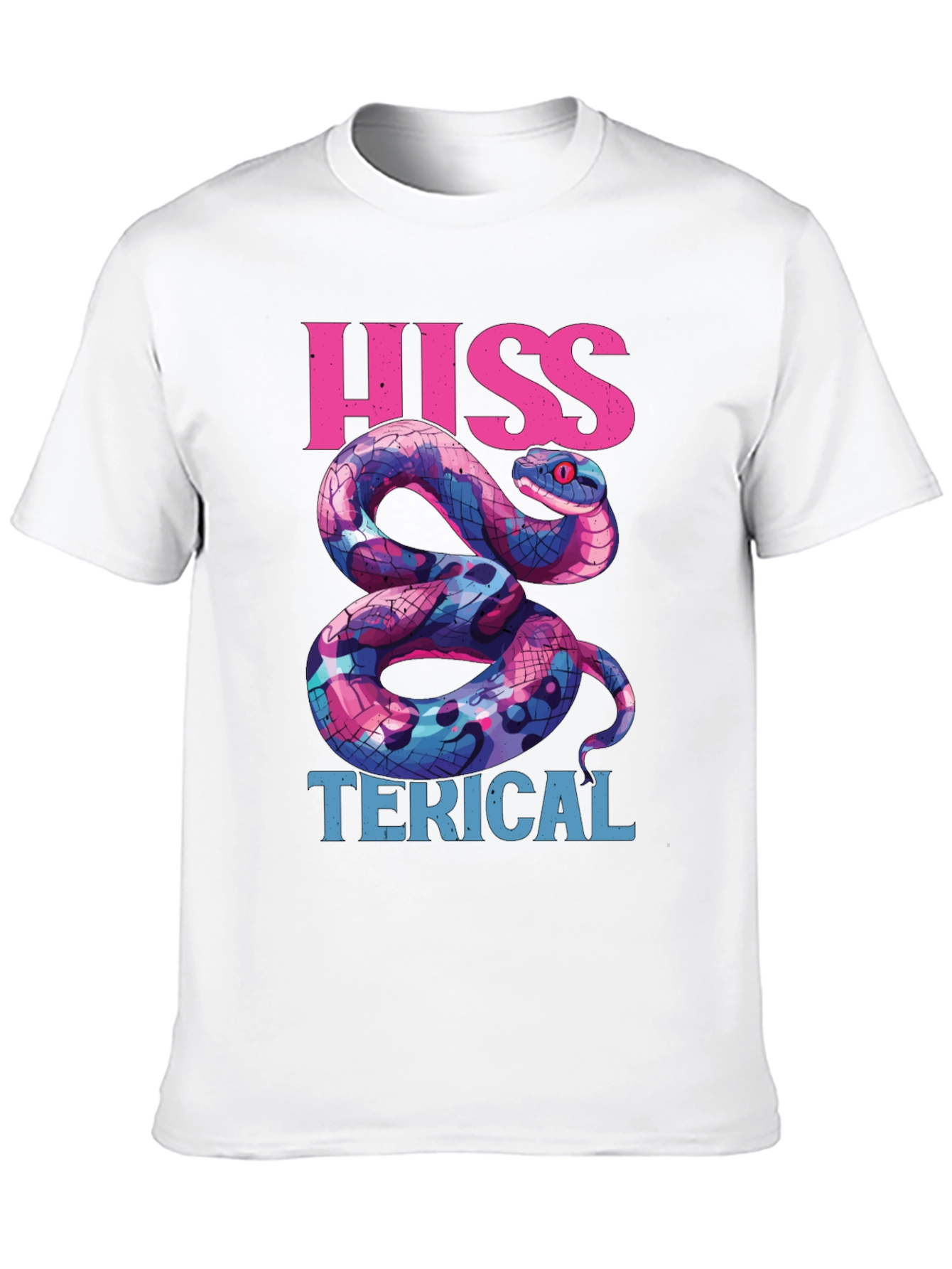 Hiss-terical Snake Graphic Tee - Cool & Funny