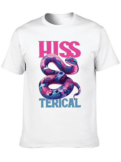 Hiss-terical Snake Graphic Tee - Cool & Funny