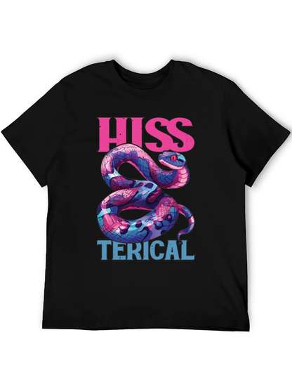 Hiss-terical Snake Graphic Tee - Cool & Funny